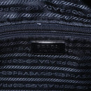 PRADA Shoulder Bag Nylon Black Silver Auth SW1837-18