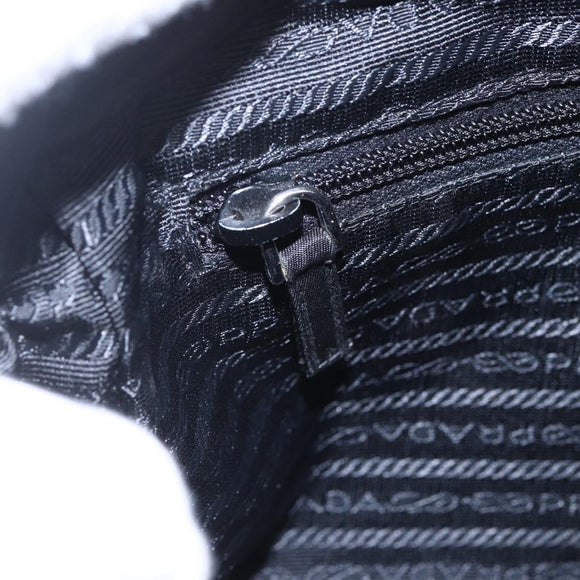 PRADA Shoulder Bag Nylon Black Silver Auth SW1837
