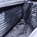 PRADA Shoulder Bag Nylon Black Silver Auth SW1837-21