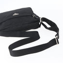 PRADA Shoulder Bag Nylon Black Silver Auth SW1837-7