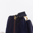 PRADA Chain Shoulder Bag Nylon Purple Gold Auth SW1838-10