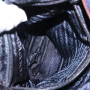 PRADA Chain Shoulder Bag Nylon Purple Gold Auth SW1838-24