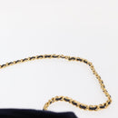 PRADA Chain Shoulder Bag Nylon Purple Gold Auth SW1838-14