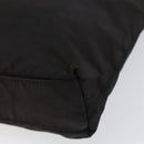 PRADA Tote Bag Nylon Black Silver Auth SW1839-9