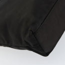 PRADA Tote Bag Nylon Black Silver Auth SW1839-16