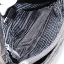 PRADA Tote Bag Nylon Black Silver Auth SW1839-10
