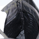 PRADA Tote Bag Nylon Black Silver Auth SW1839-19