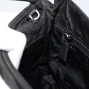PRADA Tote Bag Nylon Black Silver Auth SW1839-20