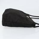 PRADA Tote Bag Nylon Black Silver Auth SW1839-3