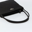 PRADA Tote Bag Nylon Black Silver Auth SW1839-7