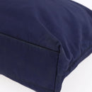 PRADA Tote Bag Nylon Navy Silver Auth SW1840-9