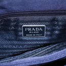 PRADA Tote Bag Nylon Navy Silver Auth SW1840-10