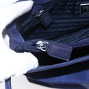 PRADA Tote Bag Nylon Navy Silver Auth SW1840-18