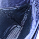 PRADA Tote Bag Nylon Navy Silver Auth SW1840-19