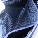 PRADA Tote Bag Nylon Navy Silver Auth SW1840-22