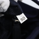 PRADA Tote Bag Nylon Navy Silver Auth SW1840-12