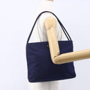 PRADA Tote Bag Nylon Navy Silver Auth SW1840-24