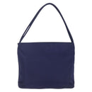 PRADA Tote Bag Nylon Navy Silver Auth SW1840-2