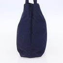 PRADA Tote Bag Nylon Navy Silver Auth SW1840-3