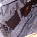 FENDI Zucchino Canvas Hand Bag Beige Gold Auth SW1844-23