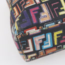 FENDI Zucca Canvas Tote Bag PVC Multicolor Gold Auth SW1846V-13