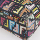FENDI Zucca Canvas Tote Bag PVC Multicolor Gold Auth SW1846V-14
