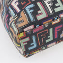 FENDI Zucca Canvas Tote Bag PVC Multicolor Gold Auth SW1846V-15