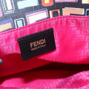 FENDI Zucca Canvas Tote Bag PVC Multicolor Gold Auth SW1846V-16