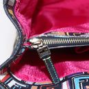 FENDI Zucca Canvas Tote Bag PVC Multicolor Gold Auth SW1846V-17
