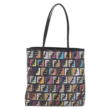 FENDI Zucca Canvas Tote Bag PVC Multicolor Gold Auth SW1846V - 0