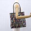 FENDI Zucca Canvas Tote Bag PVC Multicolor Gold Auth SW1846V-24