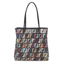 FENDI Zucca Canvas Tote Bag PVC Multicolor Gold Auth SW1846V-3