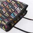FENDI Zucca Canvas Tote Bag PVC Multicolor Gold Auth SW1846V-8