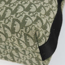 Christian Dior Trotter Canvas Shoulder Bag Green Silver Auth SW1847-10