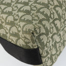 Christian Dior Trotter Canvas Shoulder Bag Green Silver Auth SW1847-11