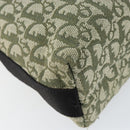 Christian Dior Trotter Canvas Shoulder Bag Green Silver Auth SW1847-13