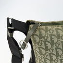 Christian Dior Trotter Canvas Shoulder Bag Green Silver Auth SW1847-14