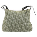 Christian Dior Trotter Canvas Shoulder Bag Green Silver Auth SW1847-3