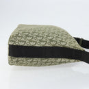 Christian Dior Trotter Canvas Shoulder Bag Green Silver Auth SW1847-4