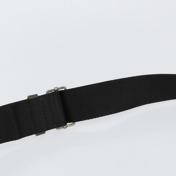 Christian Dior Trotter Canvas Shoulder Bag Green Silver Auth SW1847