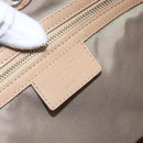 Christian Dior Canage Hand Bag Leather Beige Gold Auth SW1848-17