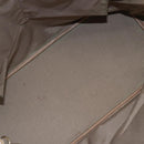 Christian Dior Canage Hand Bag Leather Beige Gold Auth SW1848-11