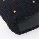 Salvatore Ferragamo Vala Shoulder Bag Nylon Black Gold Auth SW1849-16