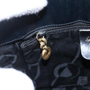 Salvatore Ferragamo Vala Shoulder Bag Nylon Black Gold Auth SW1849-17