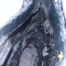 Salvatore Ferragamo Vala Shoulder Bag Nylon Black Gold Auth SW1849-18