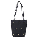 Salvatore Ferragamo Vala Shoulder Bag Nylon Black Gold Auth SW1849-13