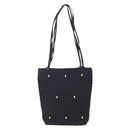 Salvatore Ferragamo Vala Shoulder Bag Nylon Black Gold Auth SW1849-2