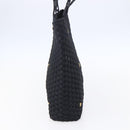 Salvatore Ferragamo Vala Shoulder Bag Nylon Black Gold Auth SW1849-4
