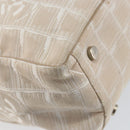 CHANEL New Travel Line Tote Bag Nylon Pink CC Auth SW1851-13