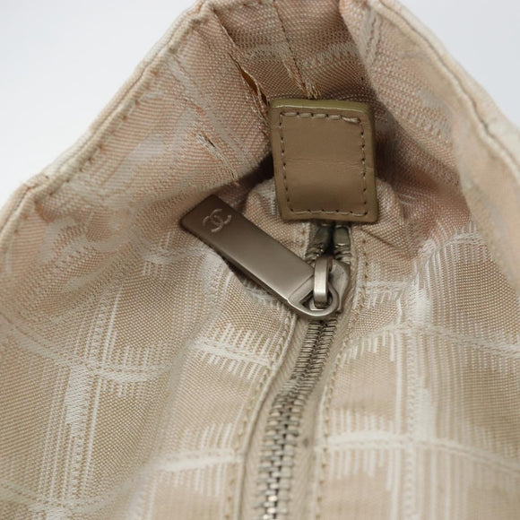 CHANEL New Travel Line Tote Bag Nylon Pink CC Auth SW1851